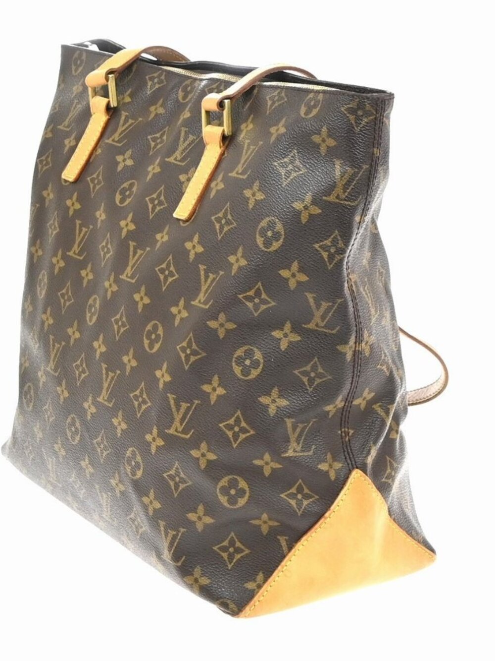 LOUIS VUITTON Cabas Mezzo Shoulder Bag Monogram Leather Brown M51151 77YH924 - Picture 2 of 16